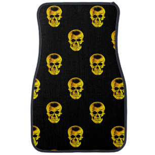 Golden Skull Car Floor Mats