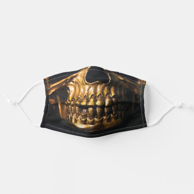 Golden Skull Cloth Face Mask