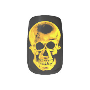 Golden Skull Minx Nail Art