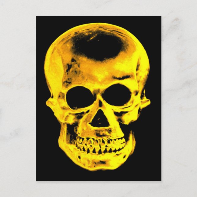 Golden Skull Postcard (Front)