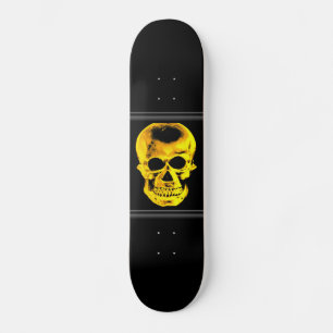 Golden Skull Skateboard Deck
