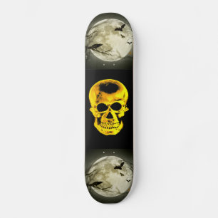 Golden Skull Skateboard Deck