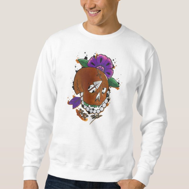 golden skull sweatshirt (Front)