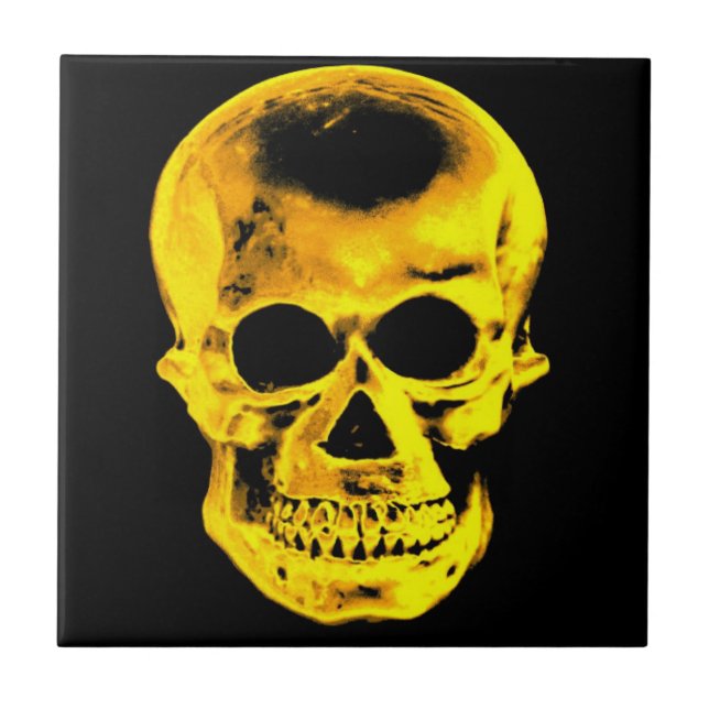 Golden Skull Tile (Front)