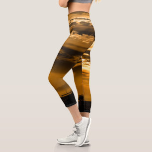 Golden Sky Capri Leggings