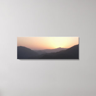 Golden Sky Dawn Morning Sunrise in the Mountains Canvas Print