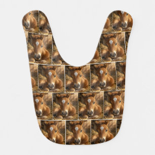 Golden Slumber gentle Foal Baby Bib