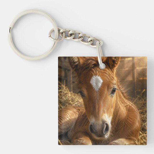 Golden Slumber gentle Foal Keychain (Front)