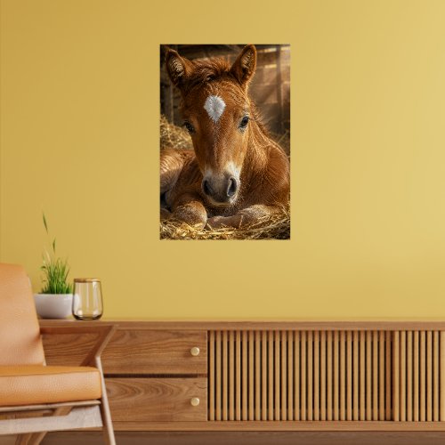 Golden Slumber gentle Foal Poster
