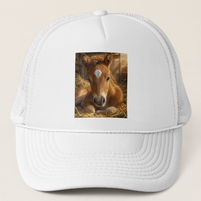 Golden Slumber gentle Foal Trucker Hat (Front)
