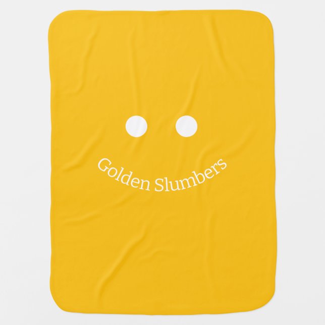 "Golden Slumbers" Baby Blanket (Front)