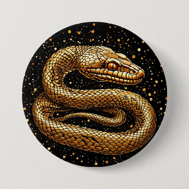 Golden snake button (Front)