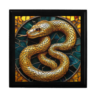 Golden snake Luxury Serpent Keepsake Gift Box