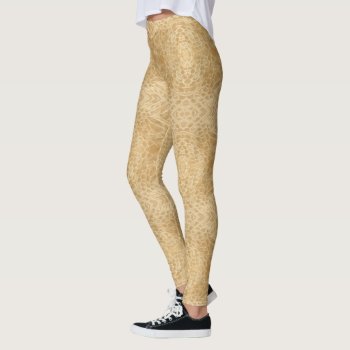 Golden Snake Skin Molt Leggings by RantingCentaur at Zazzle