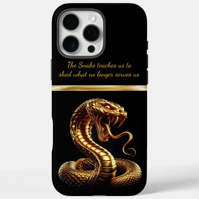 Golden snake symbolizes fortune in New Year 2025 Case-Mate iPhone Case (Back)