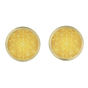 Golden Snow Cufflinks