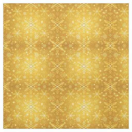 Golden Snow Fabric