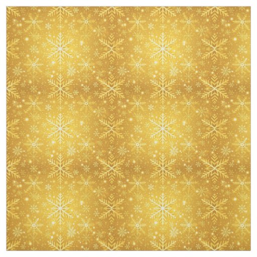 Golden Snow Fabric