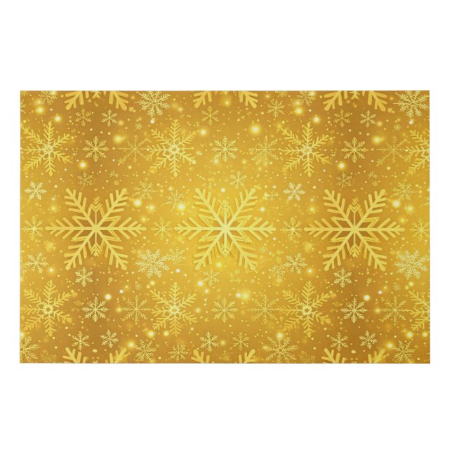 Golden Snow Faux Canvas Print (Front)