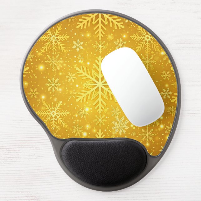 Golden Snow Gel Mouse Pad (Left Side)