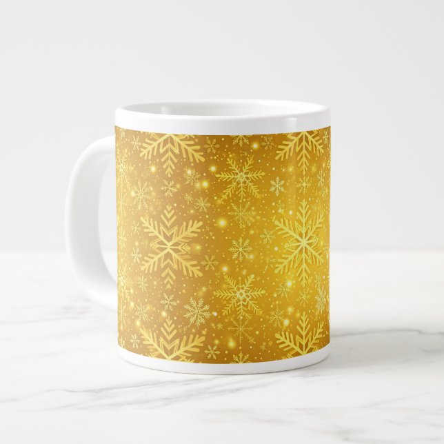 Golden Snow Giant Coffee Mug (Front Left)