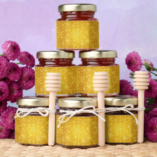 Golden Snow Honey Jar Favors