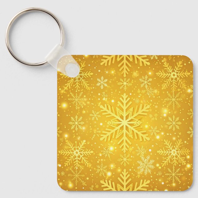 Golden Snow Keychain (Front)