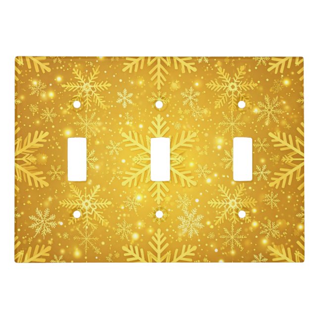 Golden Snow Light Switch Cover (Front)