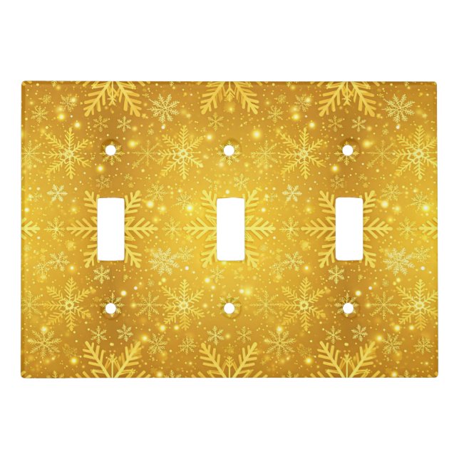 Golden Snow Light Switch Cover (Front)