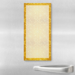 Golden Snow Magnetic Notepad