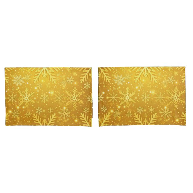 Golden Snow Pillow Case (Front-Set)