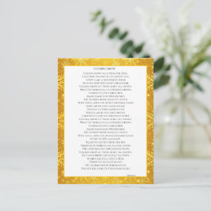 Golden Snow Postcard