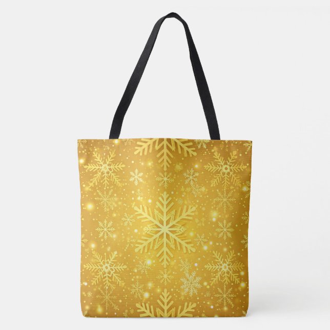 Golden Snow Tote Bag (Front)