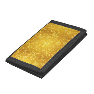 Golden Snow Trifold Wallet