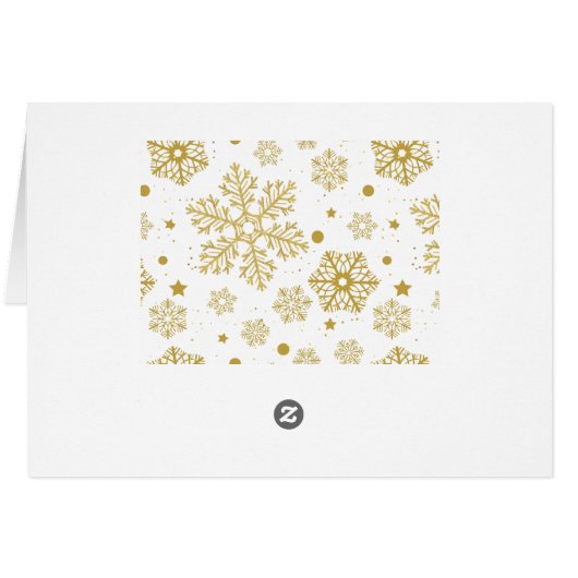 Golden snowflakes (Back Horizontal)