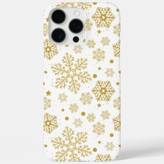 Golden snowflakes Case-Mate iPhone case (Back)