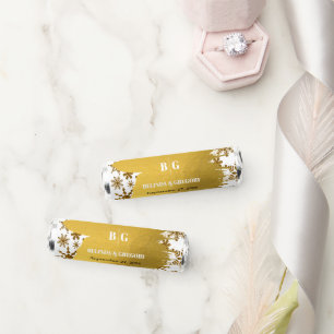 Golden Snowflakes Festive Christmas Wedding Breath Savers® Mints
