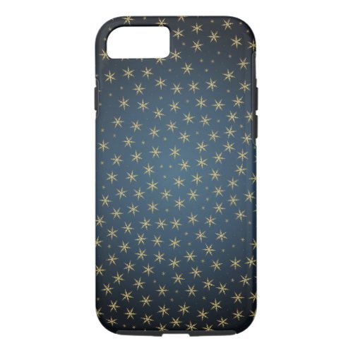 Golden Snowflakes Pattern iPhone 87 Case