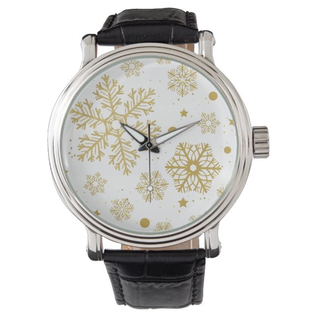 Golden snowflakes watch (Front)