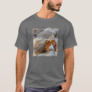 Golden Snub-nosed Monkey Dad with Baby T-Shirt