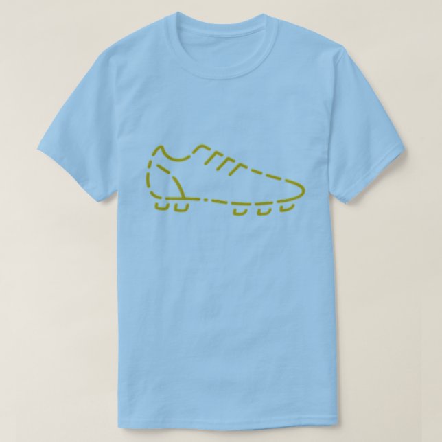 Golden Soccer Shoe Advanced Art Men's T-Shirt (Design Front)