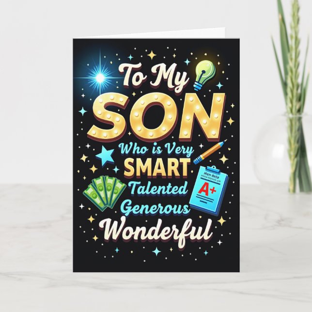 Golden Sons Day Tribute Card (Front)