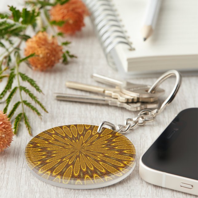 Golden Space Keychain (Front Right)