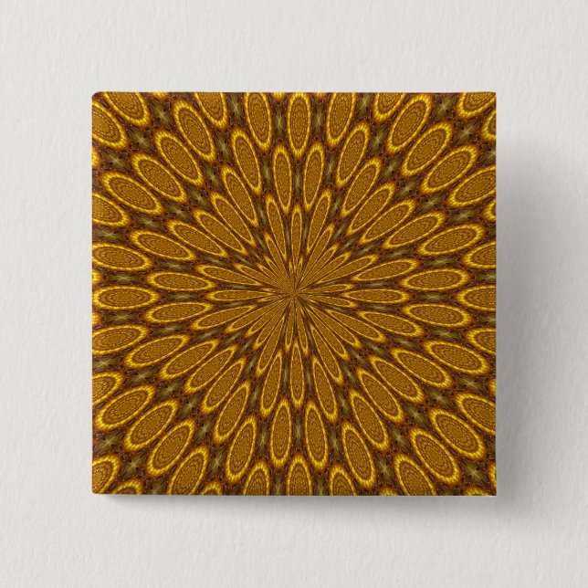 Golden Space Pinback Button (Front)