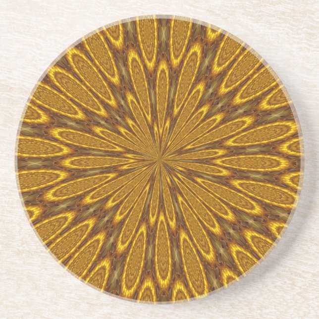 Golden Space Sandstone Coaster (Front)