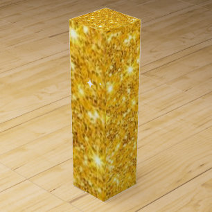 Golden Sparkle Wine Gift Box