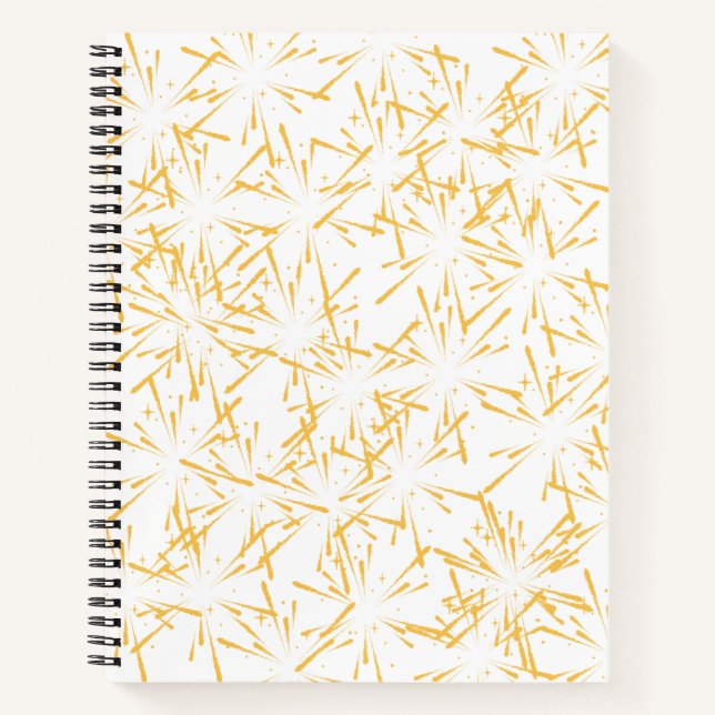 Golden Sparks Spiral Notebook (Front)