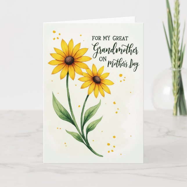 Golden Speckled Mothers Card (Front)