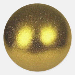 Golden Sphere Classic Round Sticker