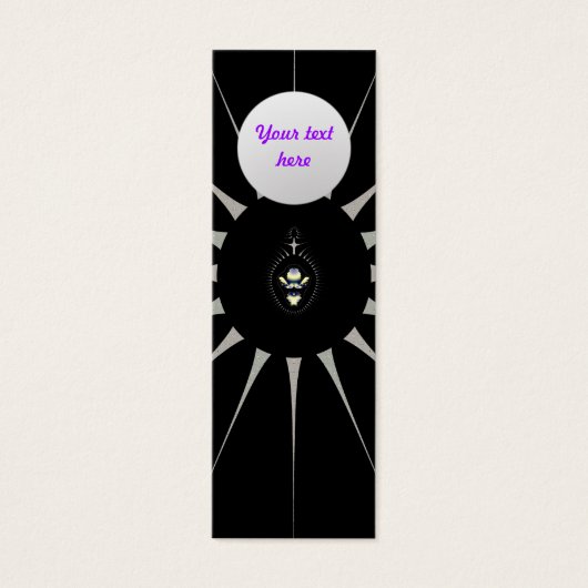 Golden Spider Custom Bookmark (Front)